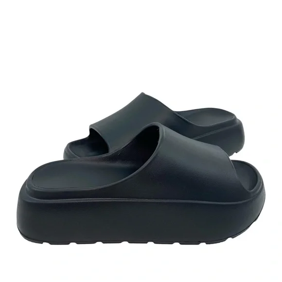 Platform Slides for Women EVA Sz 9 Thick Sole Non Slip Outdoor Sandals - Picture 4 of 7